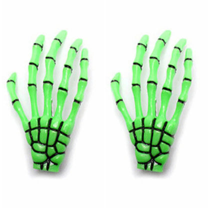 Skull Hand Bone Hair Clips Gothic Ghost Skeleton Claw Hairpin Halloween Accessory