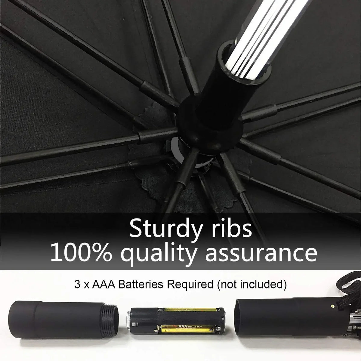 Lightsaber Umbrella LED Light up Rain ProofGolf Umbrellas for Rain Sun, Creative Glowing Umbrella Gifts for Men/Women/Kids
