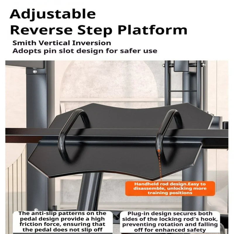 Multi-functional Smith Machine Comprehensive Training Large Equipment Fitness Equipment Deep Squat Gantry Push Frame Customized
