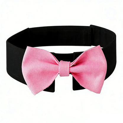 Dog Bow Tie Collar – Adjustable Cat Tuxedo Necktie for Weddings & Parties