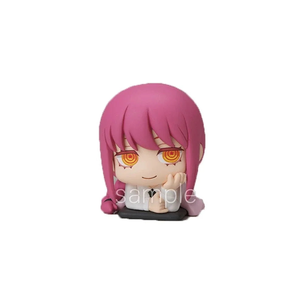 Chainsaw Man Power Figure Set, Cute Anime Figurines with Aki, Denji and Makima