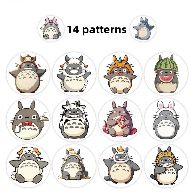 My Neighbor Totoro Waterproof Sticker Roll - 500 Pieces for Phone, Laptop and Water Bottle