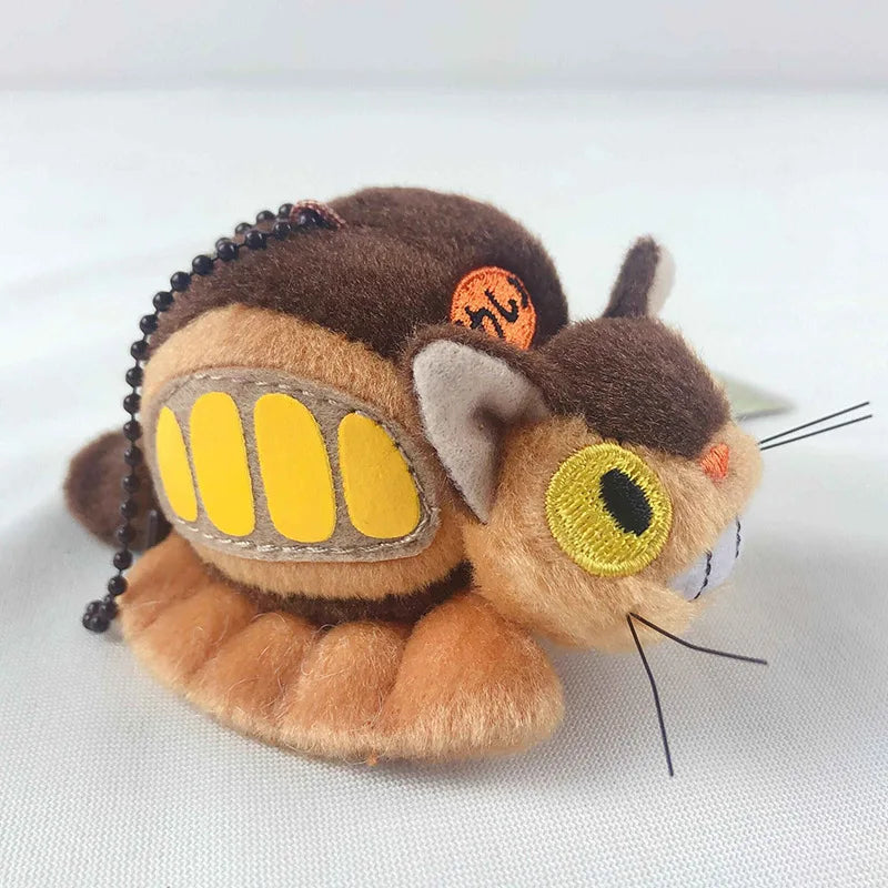 Cute Anime Cat Bus Plush Coin Purse Small Shoulder Bag Card Holder Pendant Gift
