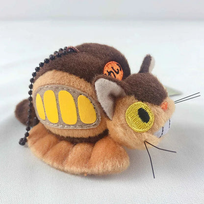 Cute Anime Cat Bus Plush Coin Purse Small Shoulder Bag Card Holder Pendant Gift