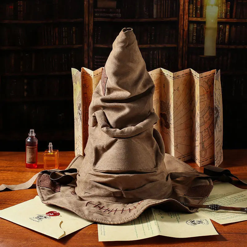 Wizard Sorting Hat Costume Prop - Leather Halloween Party Cosplay Hat