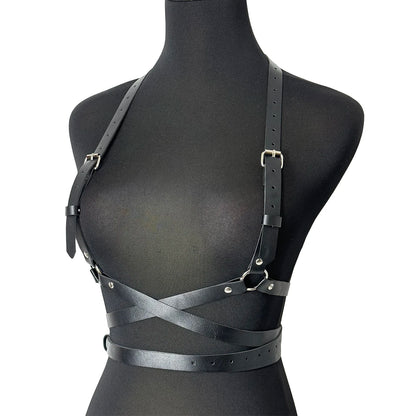 Punk Body Harness Corset Belt - Gothic Street Style Waistband Suspenders