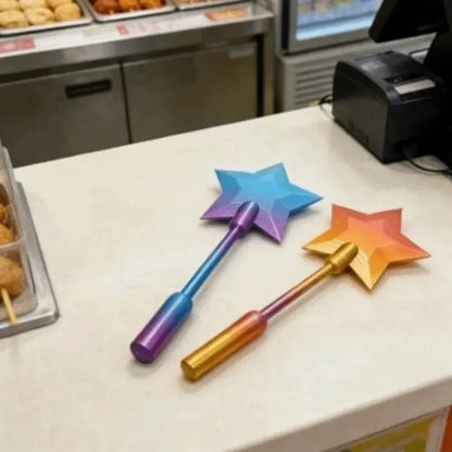 Wand Credit Card Holder Tap To Pay Lightweight Cute Star Magic Wand Holder Portable 36.8cm Cute Funny and Whimsy Card Holder Daily Use