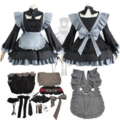Marin Kitagawa Cosplay Costume Set – My Dress-Up Darling Anime Maid Dress with Wig Options