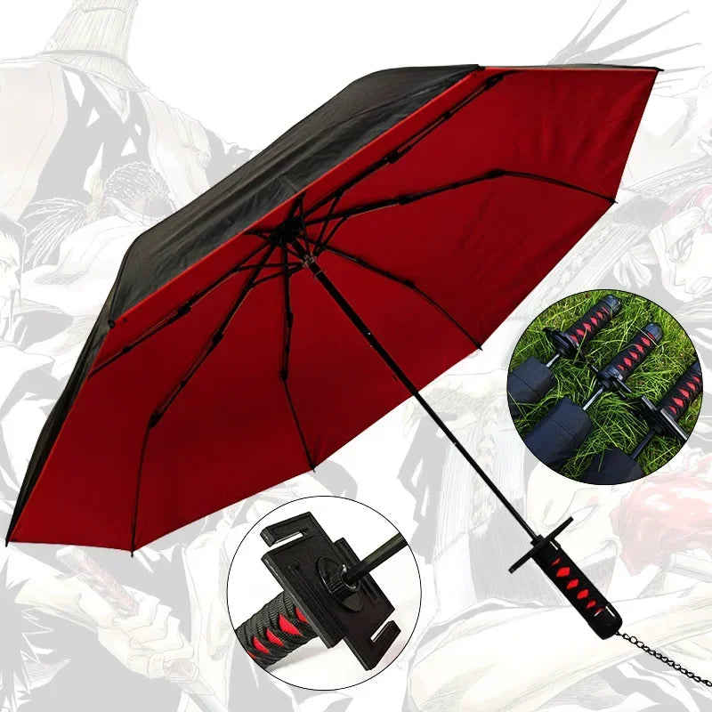 Bleach Ichigo Katana Umbrella – Japanese Sword-Inspired Rain & UV Protection Parasol