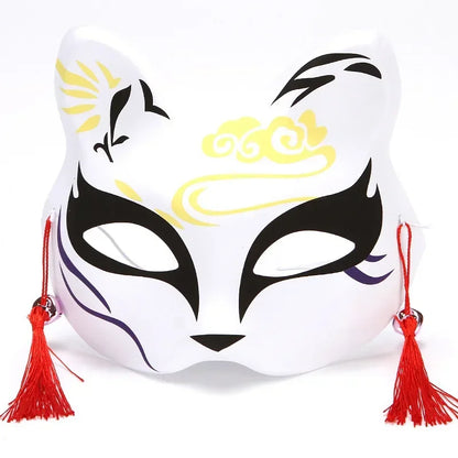 Anime Fox Half Face Cosplay Mask Demon Slayer Party Props