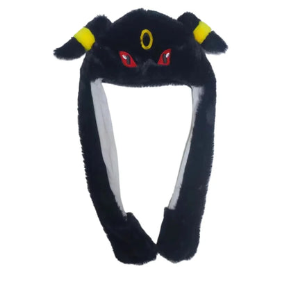 Gengar Plush Hat with Moving Ears – Cozy Pokémon Winter Cosplay Cap