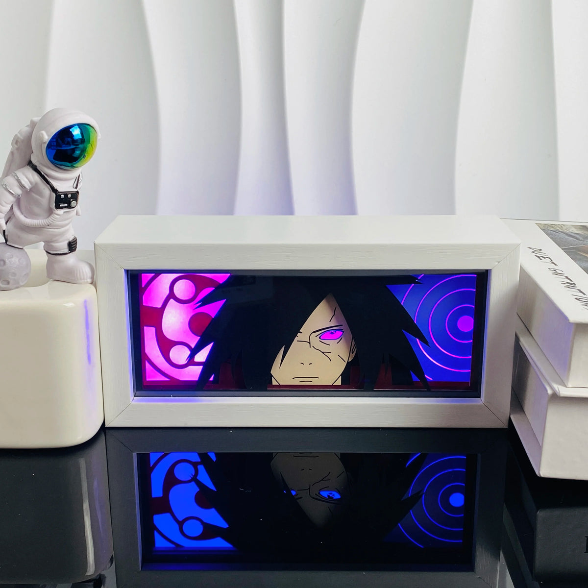 Anime Character 3D Paper Carved Light Box Lamp - LED Night Light Desk Decor