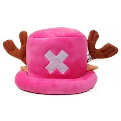 Tony Tony Chopper Hat – One Piece Plush Cosplay Hat, Soft Warm Kawaii Anime Beanie for Boys & Girls