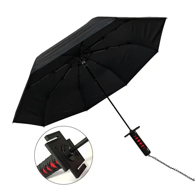 Bleach Ichigo Katana Umbrella – Japanese Sword-Inspired Rain & UV Protection Parasol