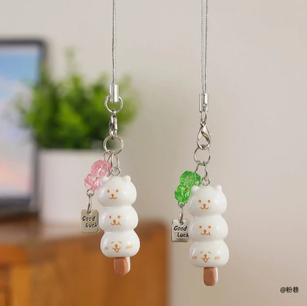 Kawaii Rilakkuma-Inspired Stacked Bear Resin Keychain & Bag Charm