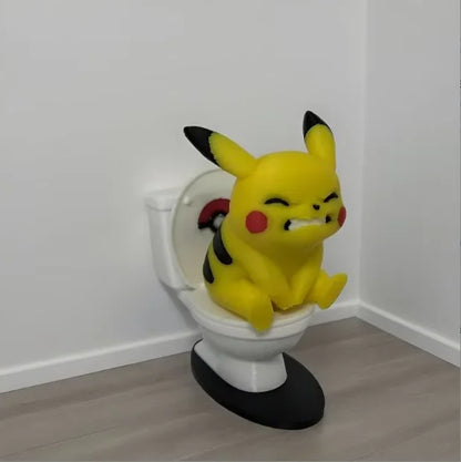 Pokémon Toilet Desktop Ornament – Funny Novelty Figurine Decor