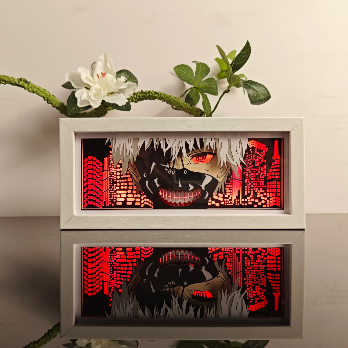 Anime Character 3D Paper Carved Light Box Lamp - LED Night Light Desk Decor