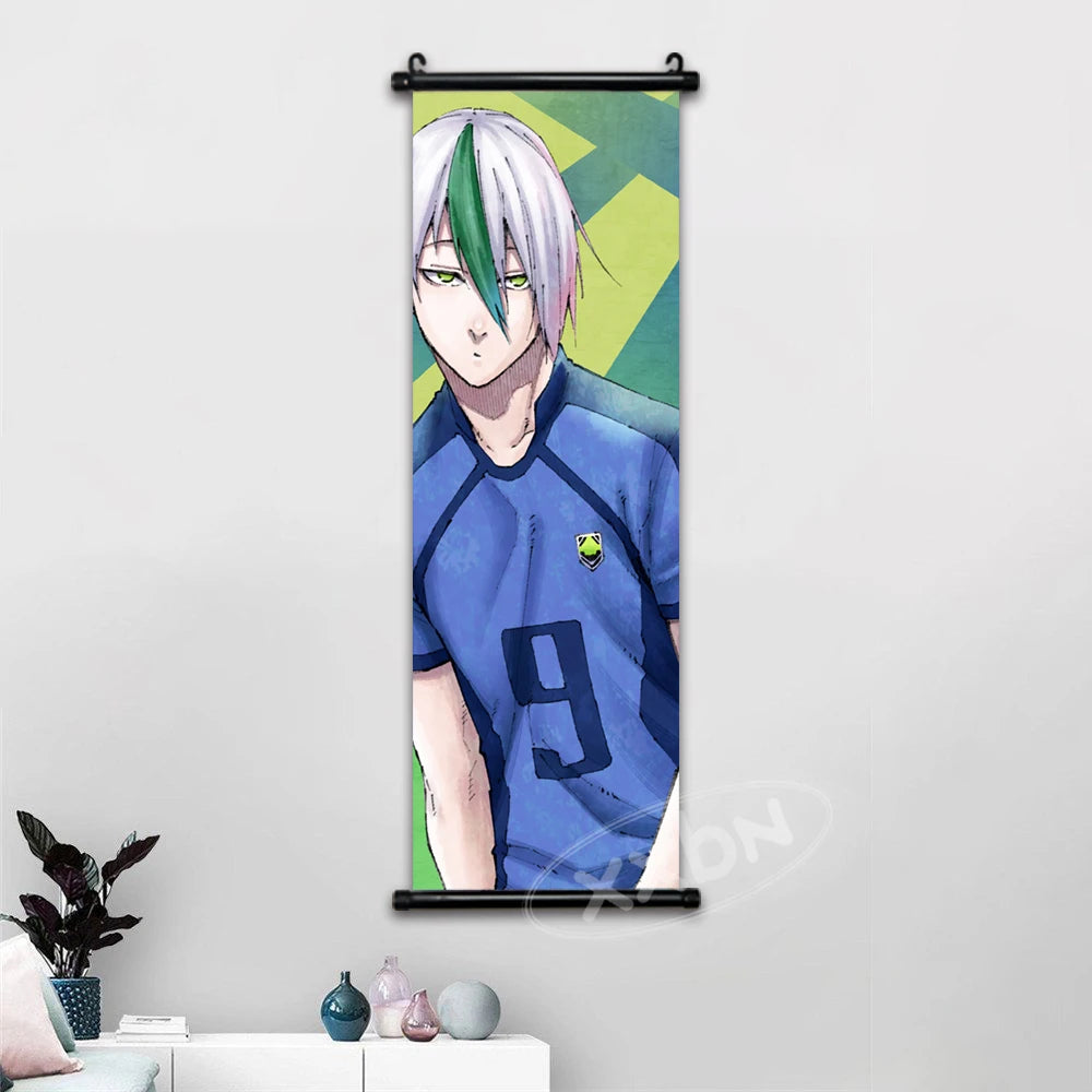 Blue Lock Anime Poster Canvas Wall Art Isagi Yoichi Chigiri Hyoma Home Decor