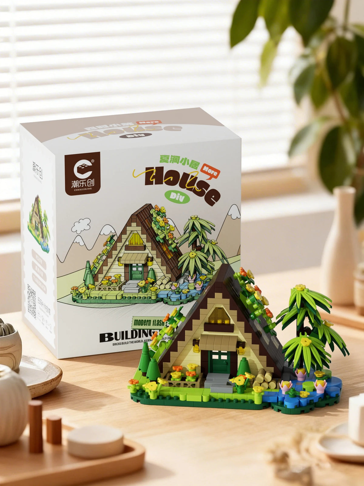 Forest Cabin Mini Building Blocks Set – 479-Piece DIY Micro Brick Treehouse Model