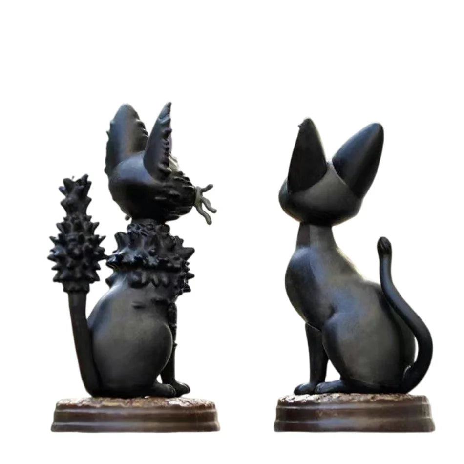 Studio Ghibli Kiki's Delivery Service Jiji Black Cat Figure Set - 6pcs PVC Mini Collectible Cats