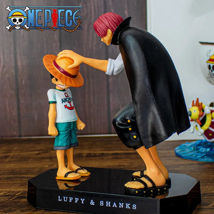 One Piece Anime Figure Shanks Straw Hat Luffy Action Figurine Collectible Gift