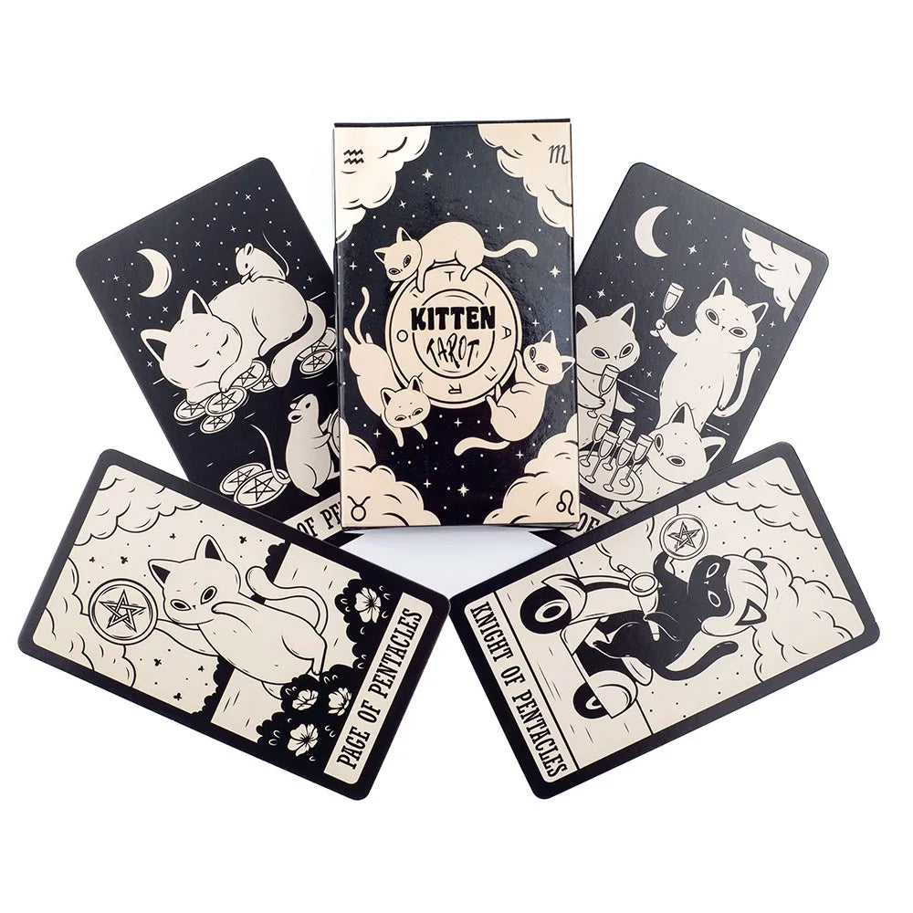 Kitten Tarot Card Deck – 78 Cute Cat Tarot Cards for Beginners & Readers