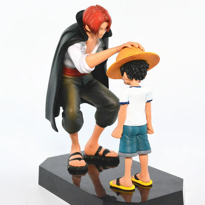 One Piece Anime Figure Shanks Straw Hat Luffy Action Figurine Collectible Gift
