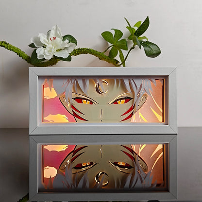 Anime Character 3D Paper Carved Light Box Lamp - LED Night Light Desk Decor