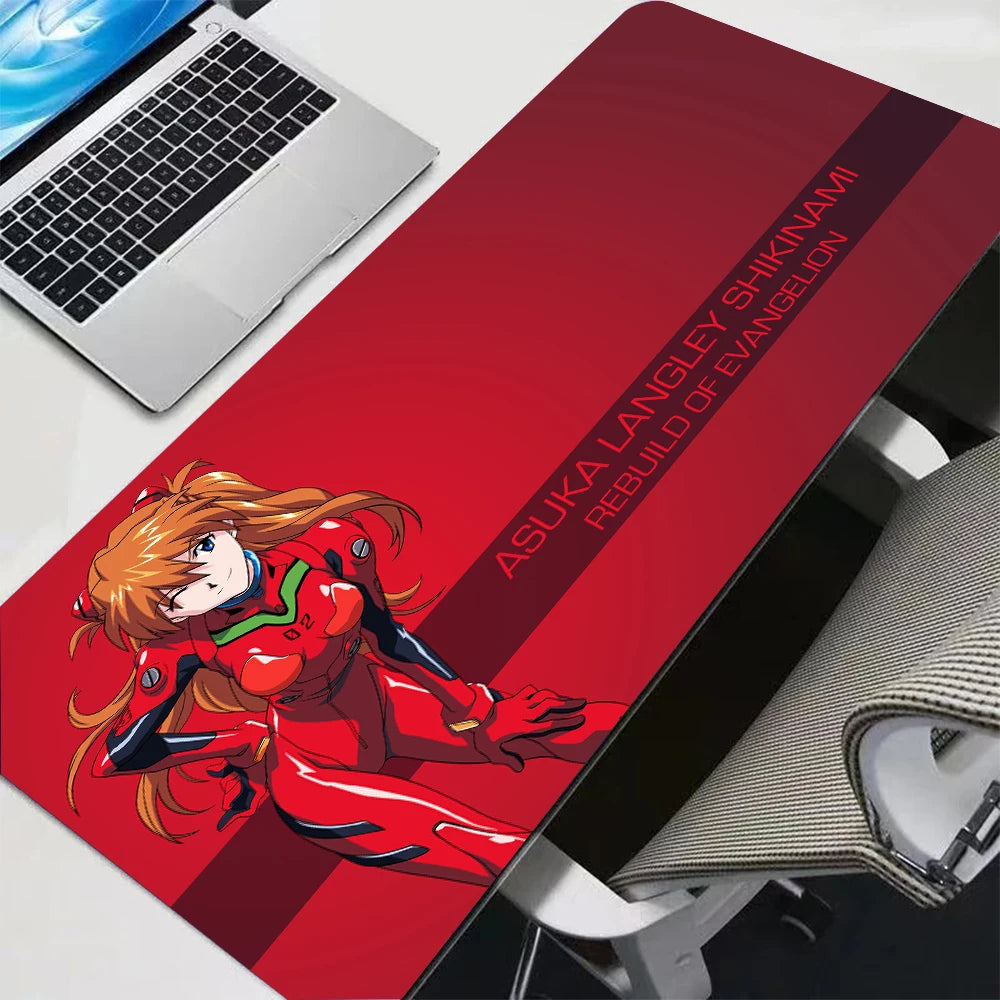 Evangelion Asuka Gaming Mouse Pad 1000x500 Desk Mat Anime Keyboard Mat
