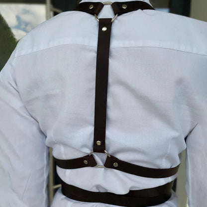 Women's Harness Style Corset Belt - Goth Punk Suspender Waist Belt Accessory