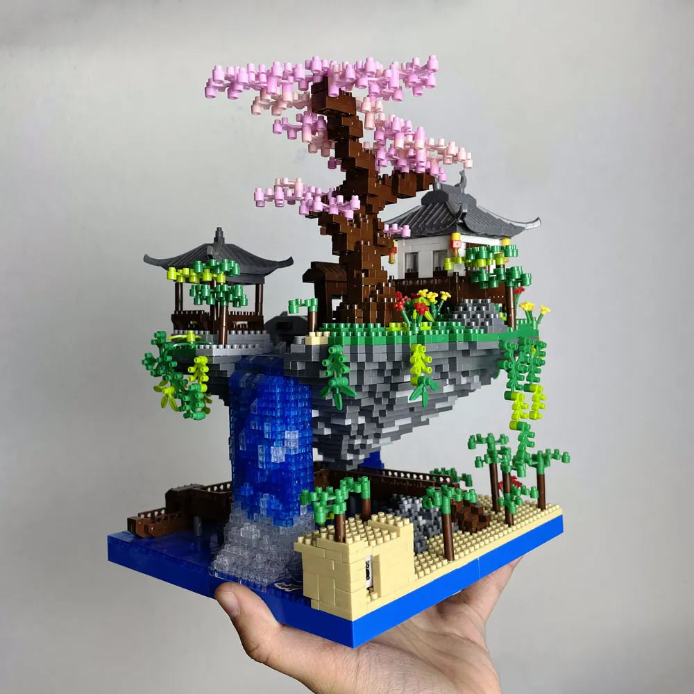 Taohuatan Peach Blossom Lake Micro Brick Building Set with LED Light