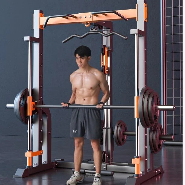 High Strength Smith Machine  Fitness Equipment Comprehensive Training Bench Rack Squat Horizontal Push Frame Gantry