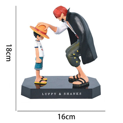 One Piece Anime Figure Shanks Straw Hat Luffy Action Figurine Collectible Gift