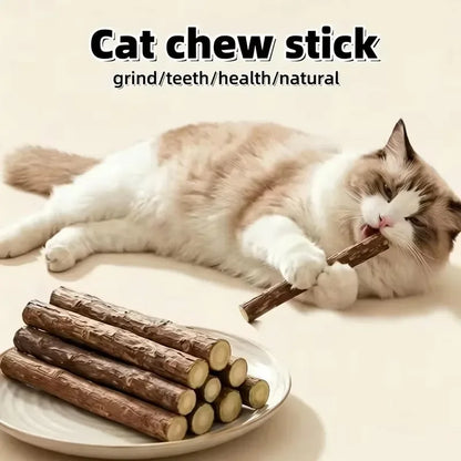 20pc Silvervine Cat Chew Sticks - Natural Matatabi Catnip Toy for Kittens, Teeth Cleaning Treat