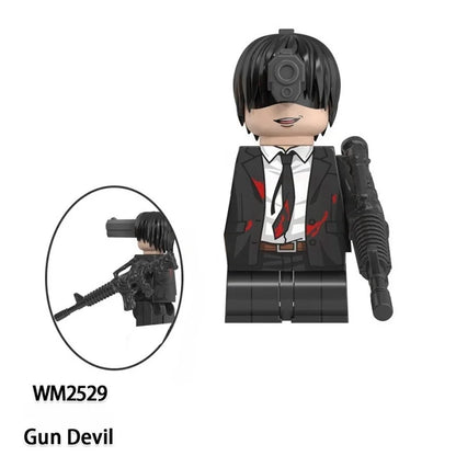 Chainsaw Man Building Block Figures, Mini Anime Brick Minifigs Collectible Gift