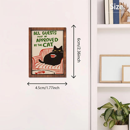 Miniature Cat Drinking Tea Photo Frame – Dollhouse Accessory & Scene Ornament