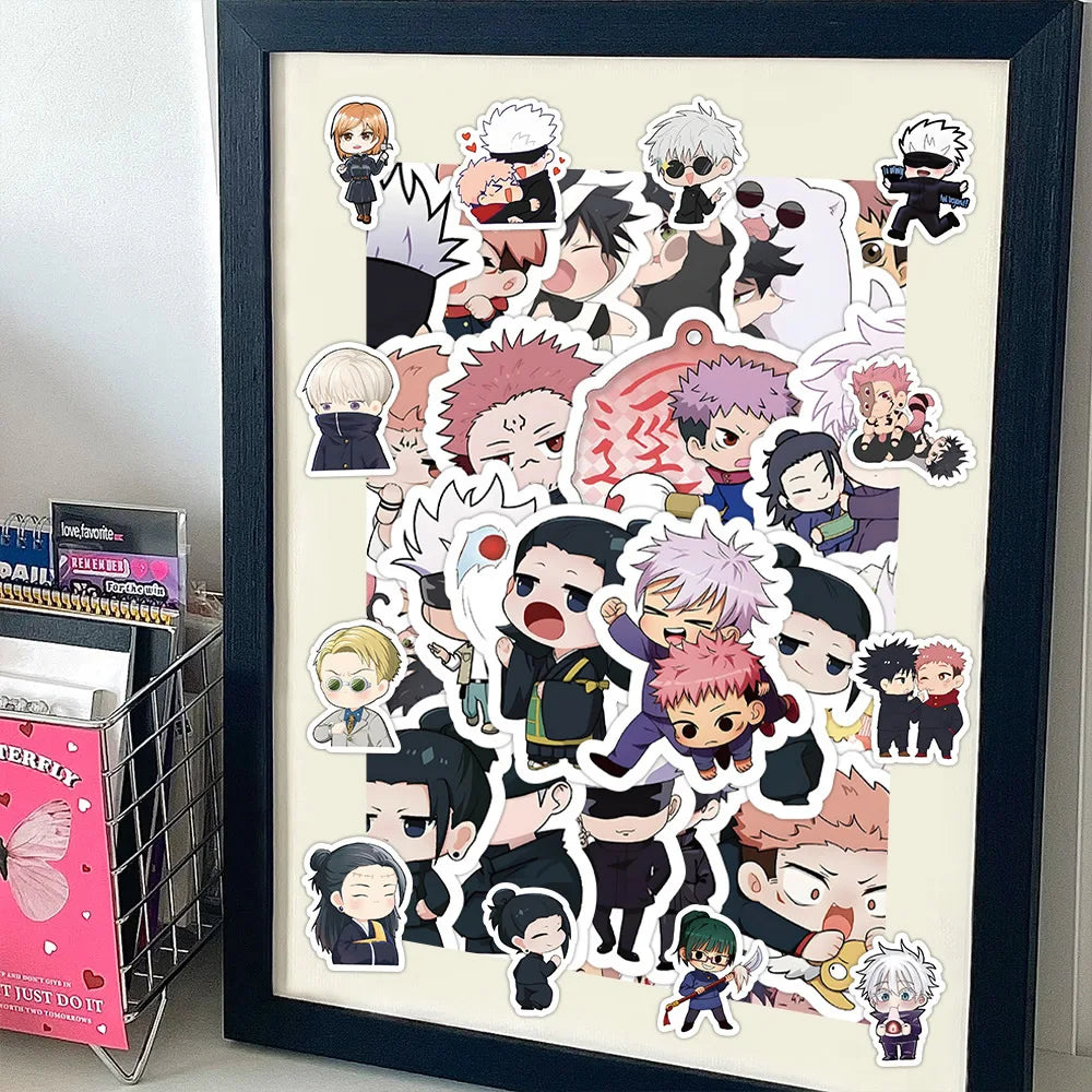 Jujutsu Kaisen Anime Stickers, Gojo Itadori Waterproof Phone Laptop Decals