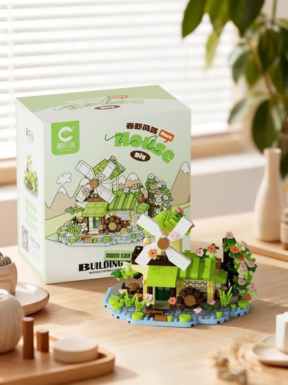 Forest Cabin Mini Building Blocks Set – 479-Piece DIY Micro Brick Treehouse Model