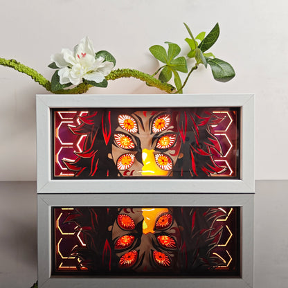 Anime Character 3D Paper Carved Light Box Lamp - LED Night Light Desk Decor