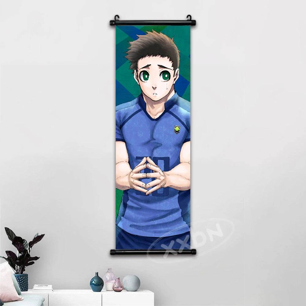 Blue Lock Anime Poster Canvas Wall Art Isagi Yoichi Chigiri Hyoma Home Decor