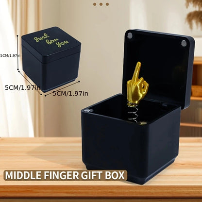 Middle Finger Gift Box - Funny Christmas Prank Desk Decoration