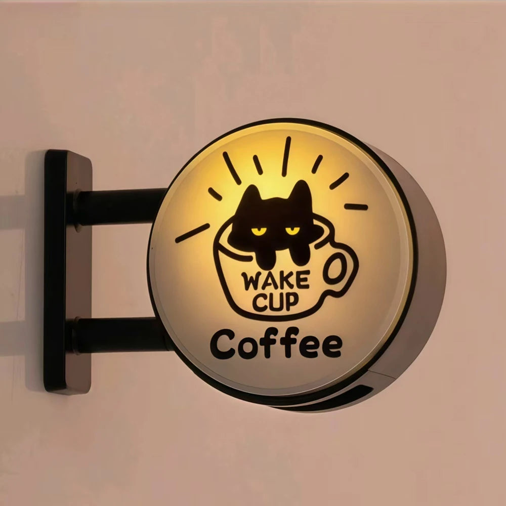 Mini Glowing Lightbox Fridge Magnet - Japanese Coffee Cup Souvenir