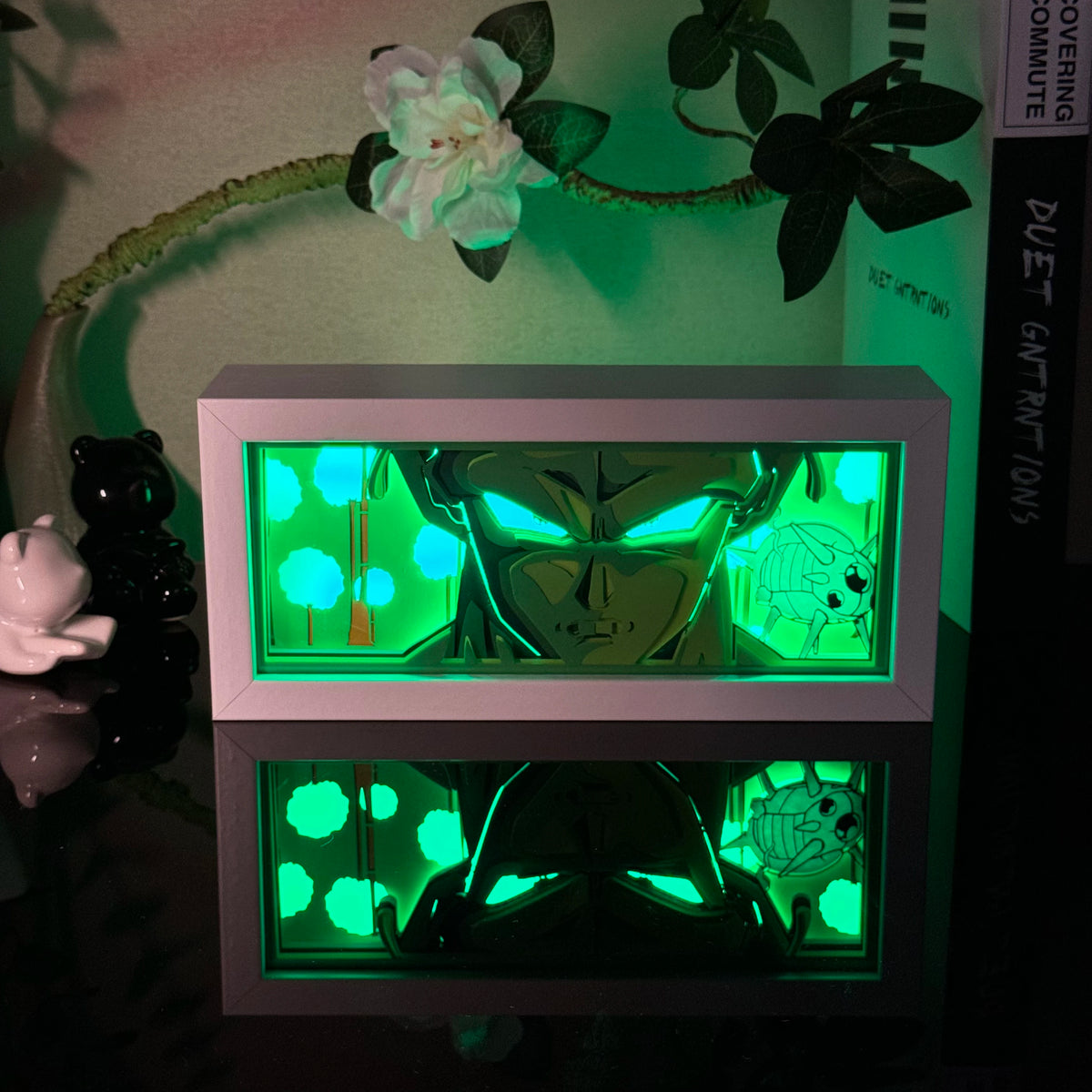 Anime Character 3D Paper Carved Light Box Lamp - LED Night Light Desk Decor
