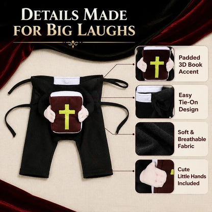 Funny Halloween Pet Costume - Nun Cosplay Dress-Up Outfit for Small and Medium Cats and Dogs