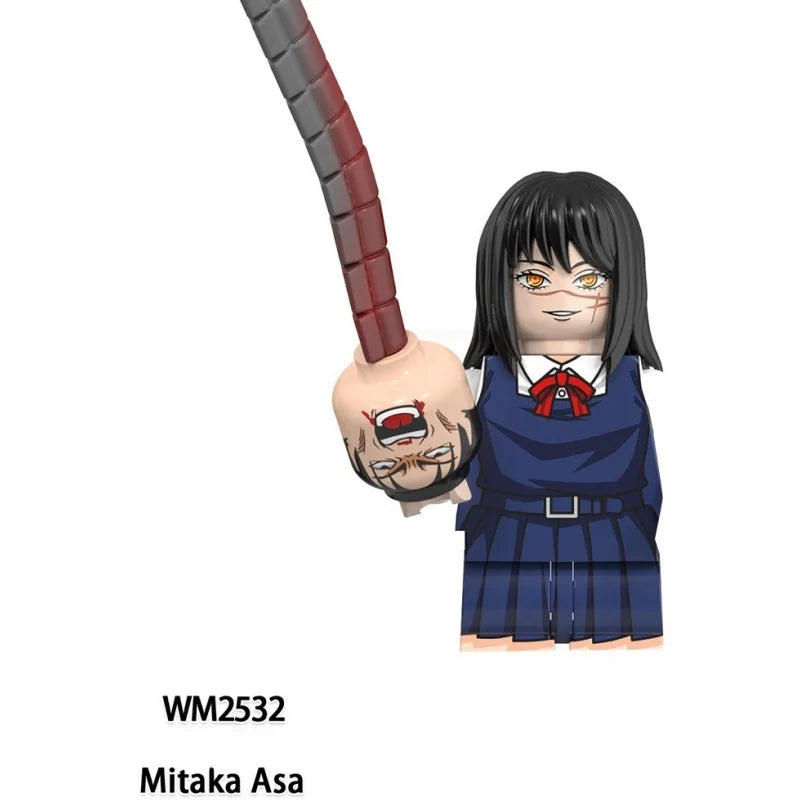Chainsaw Man Building Block Figures, Mini Anime Brick Minifigs Collectible Gift