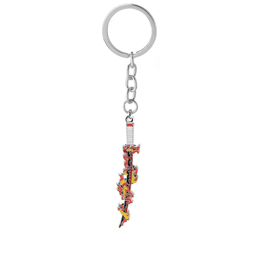 Demon Slayer Sword Keychains – 15 Anime-Inspired Styles Featuring Kyojuro Rengoku