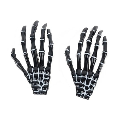 Skull Hand Bone Hair Clips Gothic Ghost Skeleton Claw Hairpin Halloween Accessory