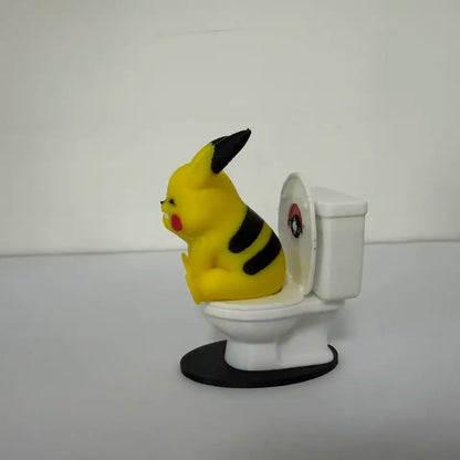 Pokémon Toilet Desktop Ornament – Funny Novelty Figurine Decor