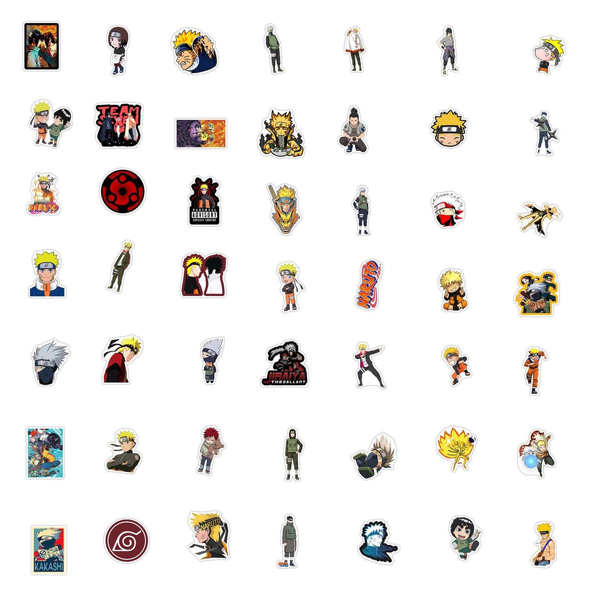 Naruto Anime Sasuke Stickers Waterproof Graffiti Decals for Phone Laptop