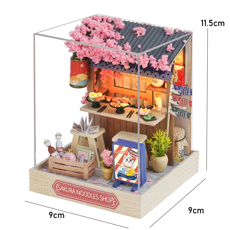 DIY Miniature Wooden Doll House Kit – Handmade 3D Puzzle Room Model with Furniture